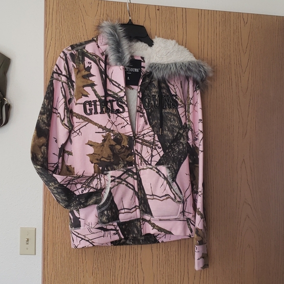 Girls with Guns Sweaters - Women's zip-up hoodie